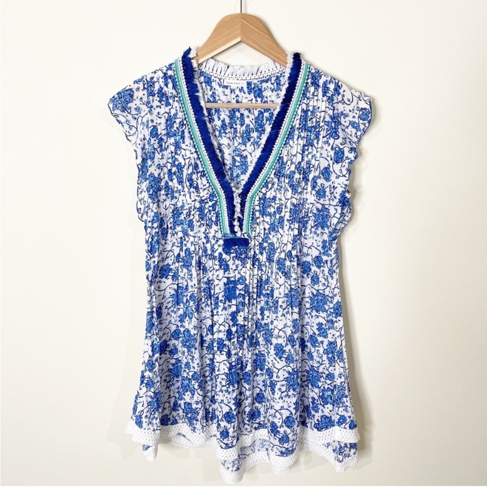 Poupette St Barth Sasha Dress Blue White
Floral Size XS